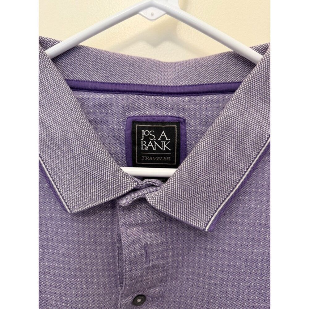 Jos. A. Bank Traveler Purple Diamond Polo L - Picture 6 of 8